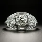 Art Deco 1.15 Carat Diamond Engagement Ring - GIA M SI1