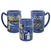 Coffee Mug / Blue Raised – Chesapeake Lighthouses