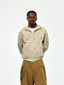 11W Stretch Corduroy DUCK Embroidery Track JKT (Banner Stripe)
