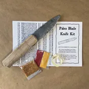 Paleo-style Primitive Stone Blade Knife Kit