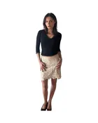 Lace Mini in Tea Stain with Nude Lining — ANNA