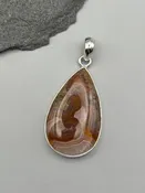 •AGUA NUEVA AGATE - TEAR• sterling silver pendant