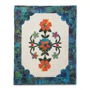 Floral Folk Art Quilt Wall Hanging