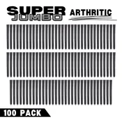 Majek Golf Club Grips Super Jumbo Arthritic Extra Large Tour 360 Degree Black - NO LOGO - Round .600 Extra Large XL XXL Great for Senior Golfers with Big Hands - Premium Rubber Golf Grips - 13 Pack High Traction Arthritic Grips