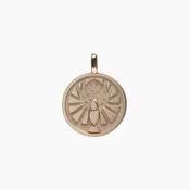 14k Gold Rebel Loon Medallion (chain optional)