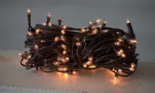 140 Bulb Primitive RICE String Light w/26ft Brown Cord and 8 Function Fuse Box