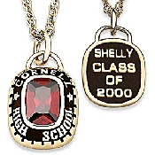 14K Gold over Sterling Birthstone Class Necklace