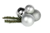4-Ball Cluster Silver 2.5"-3"