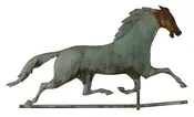 Lot 101: 19th C. Copper Running Horse Weathervane