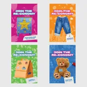 'Join the Re-conomy' Postcard Set — Reuse Alliance
