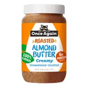 Creamy Natural Almond Butter - Roasted - 40oz Jar