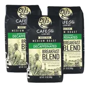 Cafe Ole Breakfast Blend Decaf Whole Bean Medium Roast Coffee by HEB 12oz (3 bags)