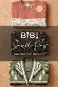 $7.95 Assorted Bibi Winter Jacket/Sweater Samples (10 pieces)