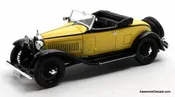 1929 Bugatti Type 40 Roadster, Yellow/Black 1:43 Resin Cast Model Car by Matrix