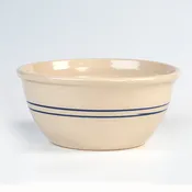 14" Heritage Blue Stripe Stoneware Mixing Bowl