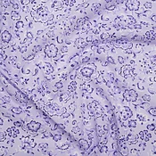 2.5 Yards of Cotton and Polyester Jersey - Lavender Floral - Deadstock