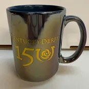 150th Kentucky Derby 15oz. Ceramic Blue Mug