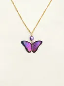 Ultra Violet Bella Butterfly Pendant Necklace by Holly Yashi