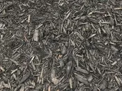 Double Shredded Black Dyed Mulch