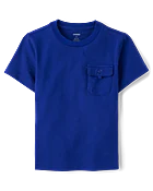 Boys Pocket Top - Little Essentials - Gray