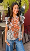 Acorn Plaid Blouse