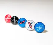 Hobkey Stud Earrings-Kayak