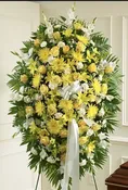 Exquisite Premium Standing Spray (Yellow) - — Corner Creations by Dana