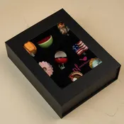 9 piece black keepsake box