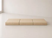 5 inch Shikibuton - Natural Hybrid, Latex Folding Foam Bed - Latex Core