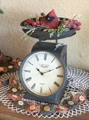Black Scale Clock — Aunt Jennie's Attic