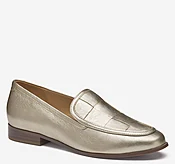 Ali Woven Loafer - Gold Italian Metallic Sheepskin
