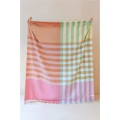 Lambswool Blanket | Pink Gingham Check