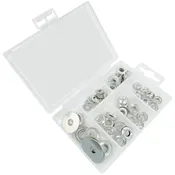 126 Piece Assorted Flat and Finishing Washer Kit