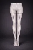 Black Fine Line Stockings