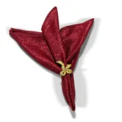 5 pcs/pk Crinkle Shimmer Napkin 20″x20″ – Burgundy