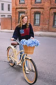 Americana Knit Pullover Sweater