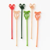 Acrylic Bow Drink Stirrers
