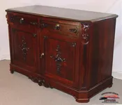 1870's Rosewood Handcarved Credenza or Buffet