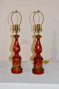 Pair of Chinoiserie Lamps, circa 1960