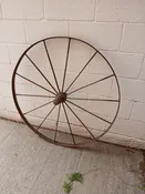 Authentic Antique Metal Wagon Wheel - Rustic Decor & Vintage Charm — Simply Rescued