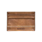 Cognac Denim Leather Card Case