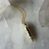 Azure Pendulum Necklace
