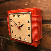 Telechron Red Bakelite Wall Clock