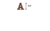 Extra Small Wooden Letters