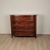 Early 19th Century Tiger-Striped Mahogany Chest, England circa 1810