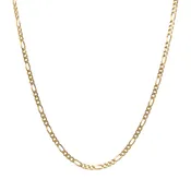 10K Gold Italian 4.4mm Figaro Link 21” Chain