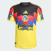 adidas Club América 25/26 Authentic Home Jersey – Yellow / Eagle Feather Graphics