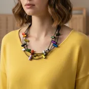 Christina Brampti Short Tubular Necklace