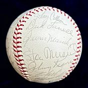 1962 National League All-Stars Multi-Signed (30) Baseball. Clemente, Stengel, Koufax, Spahn. PSA — The Bullpen Sports Collectibles