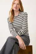 Abby Stripe Crew Neck Top